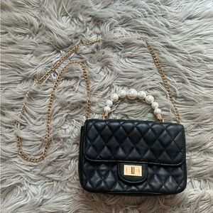 Black Quilted Purse